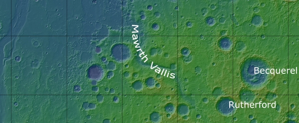 Location of Mawrth Vallis